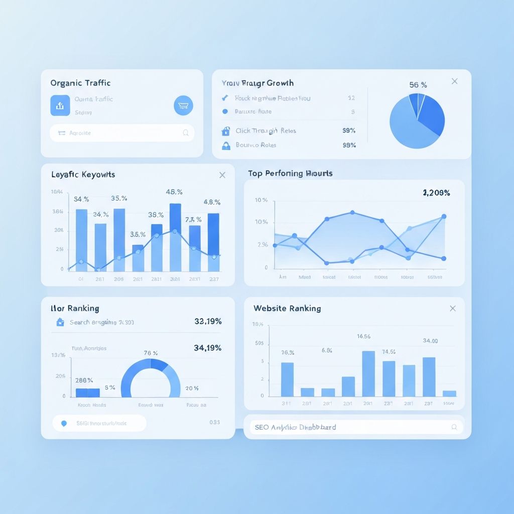 SEO growth analytics dashboard
